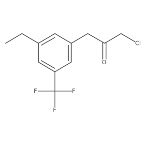 1-Chloro-3-(3-ethyl-5-(trifluoromethyl)phenyl)propan-2-one结构式
