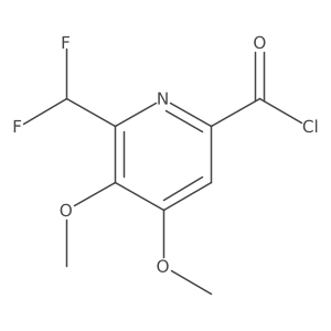 2-(Difluoromethyl)-3,4-dimethoxypyridine-6-carbonyl chloride Structure