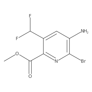 Methyl 5-amino-6-bromo-3-(difluoromethyl)picolinate结构式