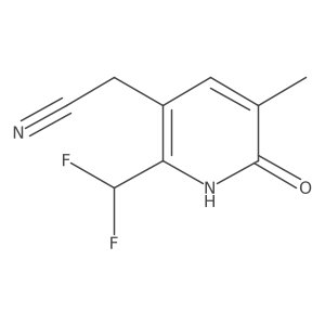2-(2-(Difluoromethyl)-6-hydroxy-5-methylpyridin-3-yl)acetonitrile结构式