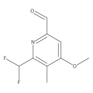2-(Difluoromethyl)-4-methoxy-3-methylpyridine-6-carboxaldehyde Structure