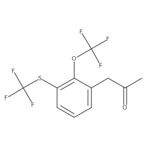 1-(2-(Trifluoromethoxy)-3-(trifluoromethylthio)phenyl)propan-2-one结构式