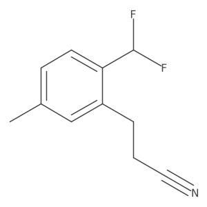 2-(Difluoromethyl)-5-methylphenylpropanenitrile Structure