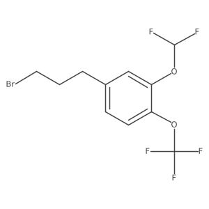 1-(3-Bromopropyl)-3-(difluoromethoxy)-4-(trifluoromethoxy)benzene Structure