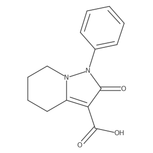 2-Oxo-1-phenyl-1,2,4,5,6,7-hexahydropyrazolo[1,5-a]pyridine-3-carboxylic acid结构式
