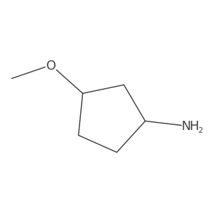 (1R,3R)-3-methoxycyclopentanamine结构式