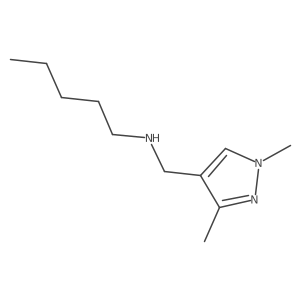 [(1,3-dimethyl-1H-pyrazol-4-yl)methyl](pentyl)amine Structure