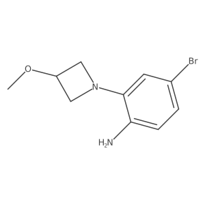 4-Bromo-2-(3-methoxyazetidin-1-yl)aniline Structure