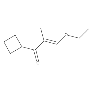 1-Cyclobutyl-3-ethoxy-2-methylprop-2-en-1-one Structure