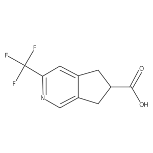 3-(Trifluoromethyl)-6,7-dihydro-5H-cyclopenta[c]pyridine-6-carboxylic acid Structure