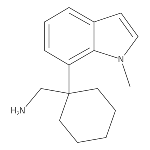 [1-(1-methyl-1H-indol-7-yl)cyclohexyl]methanamine结构式