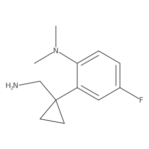 2-[1-(aminomethyl)cyclopropyl]-4-fluoro-N,N-dimethylaniline Structure