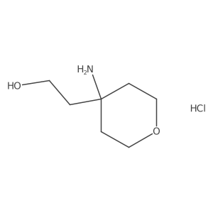 2-(4-Aminooxan-4-yl)ethan-1-ol hydrochloride结构式