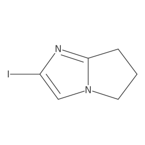 2-Iodo-6,7-dihydro-5H-pyrrolo[1,2-A]imidazole结构式