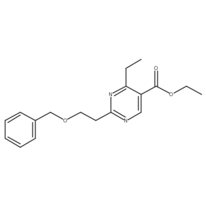Ethyl 2-[2-(benzyloxy)ethyl]-4-ethylpyrimidine-5-carboxylate结构式