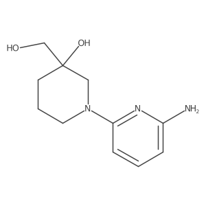1-(6-Amino-2-pyridinyl)-3-hydroxy-3-piperidinemethanol结构式
