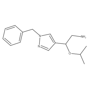 2-(1-benzyl-1H-pyrazol-4-yl)-2-(propan-2-yloxy)ethan-1-amine Structure