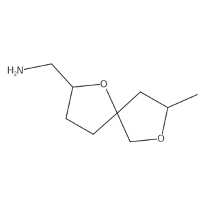 (8-Methyl-1,7-dioxaspiro[4.4]nonan-2-yl)methanamine结构式