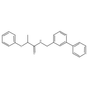 N-([2,4'-bipyridin]-4-ylmethyl)-2-phenoxypropanamide Structure