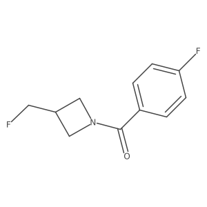 (3-(Fluoromethyl)azetidin-1-yl)(4-fluorophenyl)methanone结构式