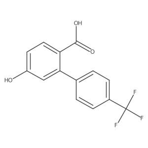 4-Hydroxy-2-[4-(trifluoromethyl)phenyl]benzoic acid Structure
