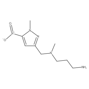 (3-aminopropyl)(methyl)[(1-methyl-5-nitro-1H-pyrazol-3-yl)methyl]amine Structure