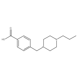 4-[(4-Propylpiperazin-1-YL)methyl]benzoic acid Structure