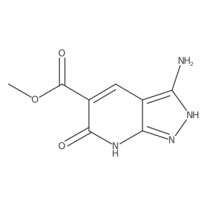 methyl 3-amino-6-oxo-1H,6H,7H-pyrazolo[3,4-b]pyridine-5-carboxylate Structure