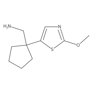 [1-(2-Methoxy-1,3-thiazol-5-yl)cyclopentyl]methanamine结构式