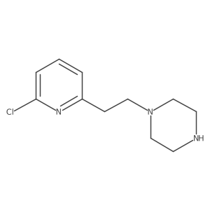 1-[2-(6-Chloropyridin-2-yl)ethyl]piperazine Structure
