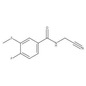 N-(cyanomethyl)-4-fluoro-3-(methylsulfanyl)benzamide结构式