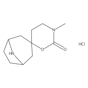 5'-Methyl-8-azaspiro[bicyclo[3.2.1]octane-3,2'-[1,5]oxazinan]-6'-one hydrochloride结构式
