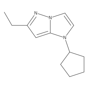 1-cyclopentyl-6-ethyl-1H-imidazo[1,2-b]pyrazole Structure