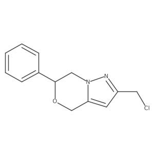 2-(chloromethyl)-6-phenyl-6,7-dihydro-4H-pyrazolo[5,1-c][1,4]oxazine Structure