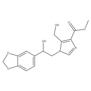 methyl 1-[2-(1,3-benzodioxol-5-yl)-2-hydroxyethyl]-5-(hydroxymethyl)-1H-imidazole-4-carboxylate Structure