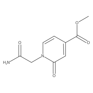 Methyl 1-(carbamoylmethyl)-2-oxo-1,2-dihydropyridine-4-carboxylate Structure