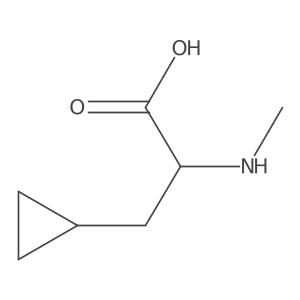 (2R)-3-cyclopropyl-2-(methylamino)propanoic acid结构式