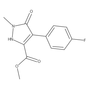 methyl 4-(4-fluorophenyl)-5-hydroxy-1-methyl-1H-pyrazole-3-carboxylate Structure