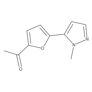 1-[5-(1-methyl-1H-pyrazol-5-yl)furan-2-yl]ethan-1-one Structure