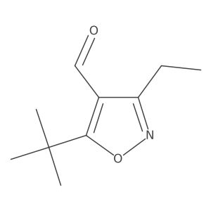 5-Tert-butyl-3-ethyl-1,2-oxazole-4-carbaldehyde结构式