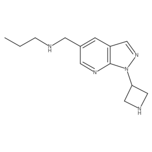 {[1-(azetidin-3-yl)-1H-pyrazolo[3,4-b]pyridin-5-yl]methyl}(propyl)amine Structure