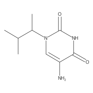 5-Amino-1-(3-methylbutan-2-yl)-1,2,3,4-tetrahydropyrimidine-2,4-dione Structure