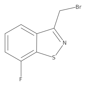 3-(Bromomethyl)-7-fluoro-1,2-benzothiazole结构式