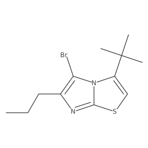5-Bromo-3-tert-butyl-6-propylimidazo[2,1-b][1,3]thiazole结构式
