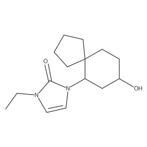 1-ethyl-3-{8-hydroxyspiro[4.5]decan-6-yl}-2,3-dihydro-1H-imidazol-2-one Structure
