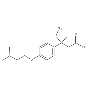 4-Amino-3-methyl-3-[4-(3-methylbutoxy)phenyl]butanoic acid结构式