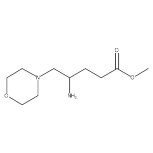 Methyl 4-amino-5-(morpholin-4-yl)pentanoate结构式