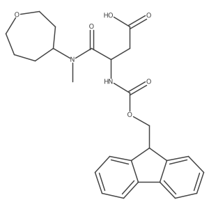 3-({[(9H-fluoren-9-yl)methoxy]carbonyl}amino)-3-[methyl(oxepan-4-yl)carbamoyl]propanoic acid结构式