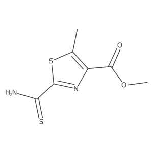 Methyl 2-carbamothioyl-5-methyl-1,3-thiazole-4-carboxylate Structure