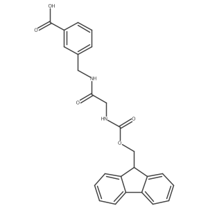 3-{[2-({[(9H-fluoren-9-yl)methoxy]carbonyl}amino)acetamido]methyl}benzoic acid Structure
